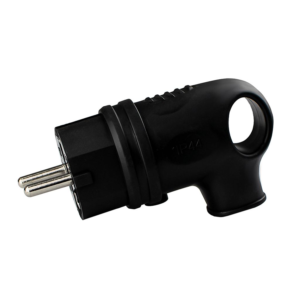 Вилка угловая каучук с ушком 2Р+Е 16А 250В IP44 TANGO (1/20/200)