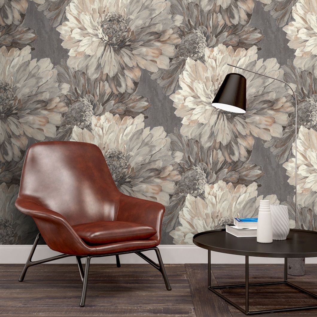 Обои 7253-23 Euro Decor 1,06х10 м Stella серый