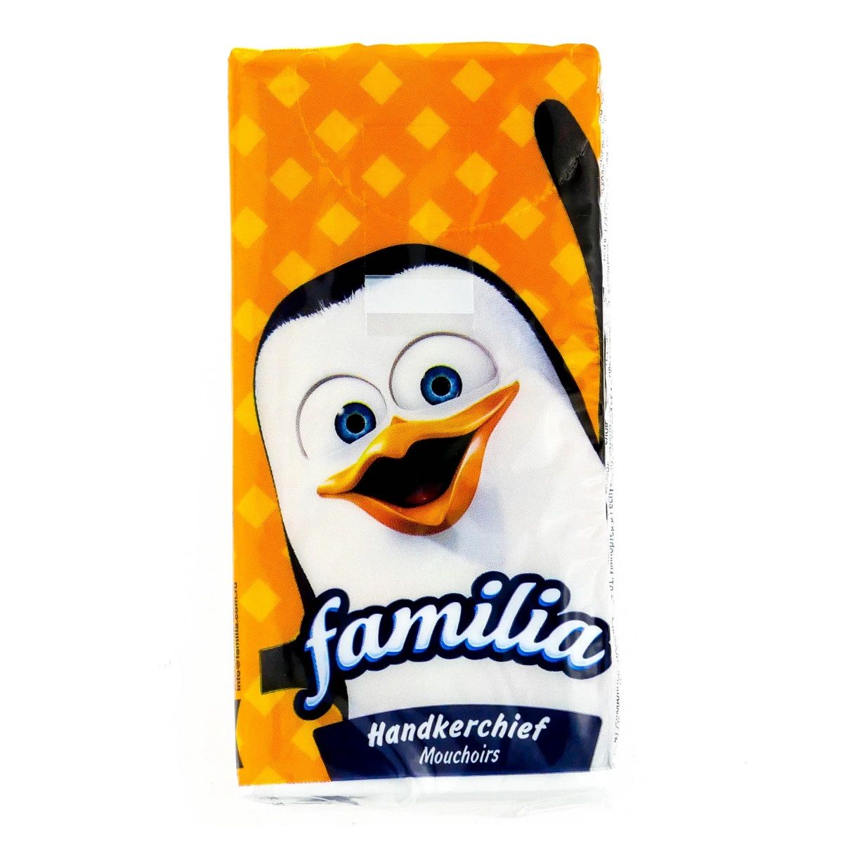 Платочки бумажные Familia 3-х слойные 10 шт