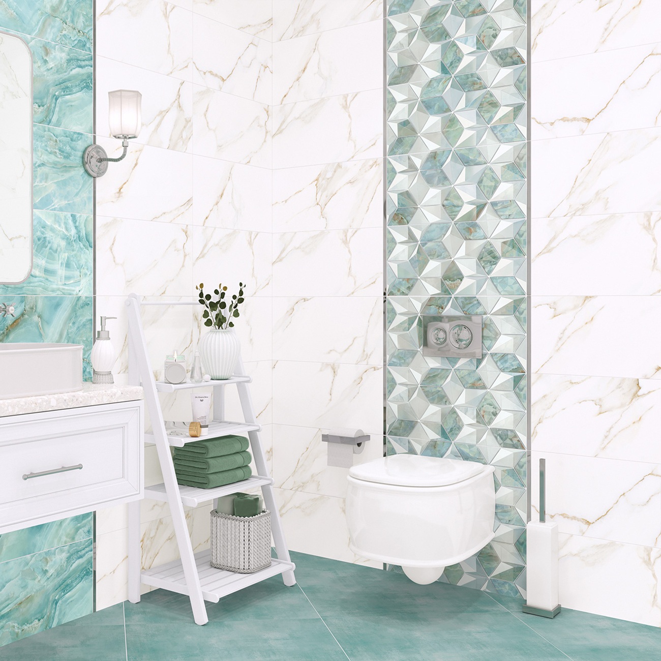Плитка настенная Alma Ceramica Nevada TWU09NVD004 24,9х50 см 7,5 мм белая 1,494 м2