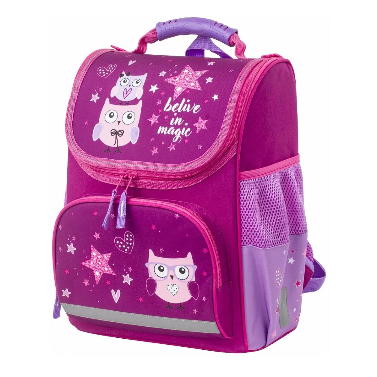 Рюкзак школьный Пифагор Basic Smart owls 35х28х18 см с эргономичной спинкой 229933