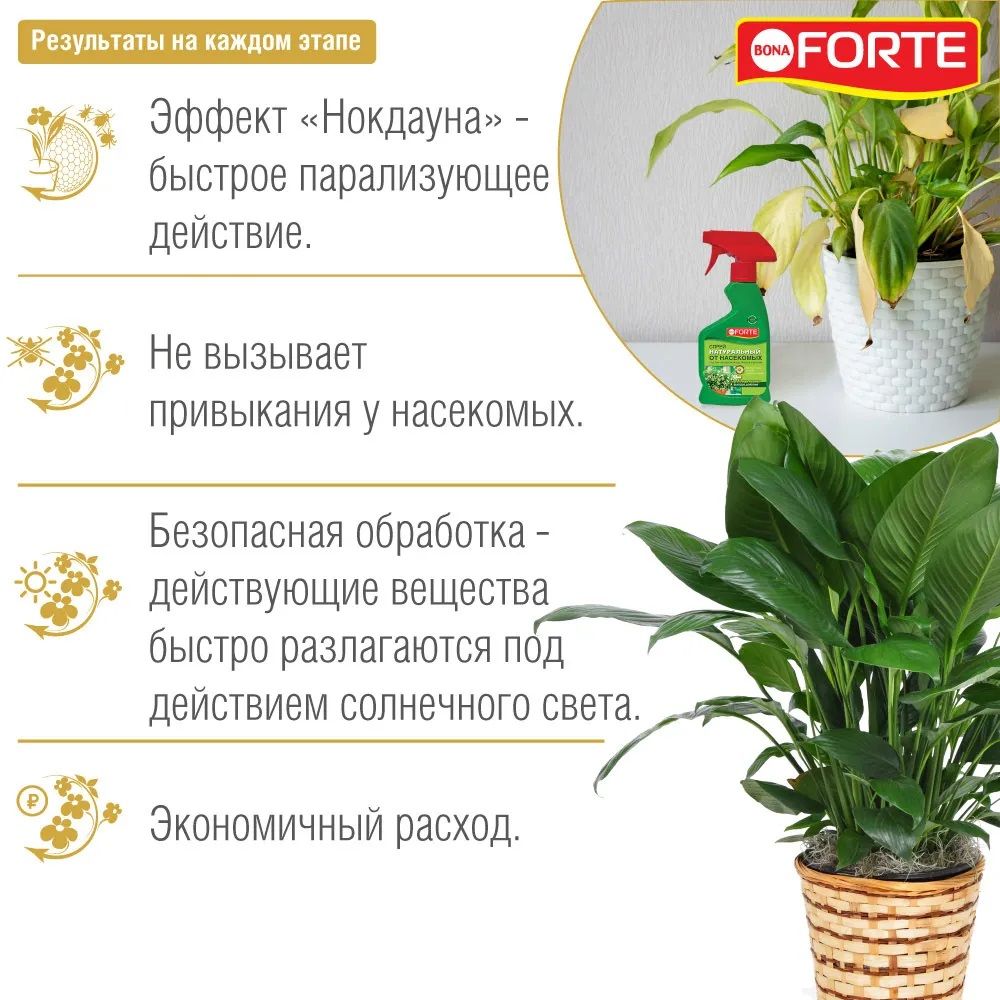 Натуральное средство от летающих насекомых Bona Forte 250 мл