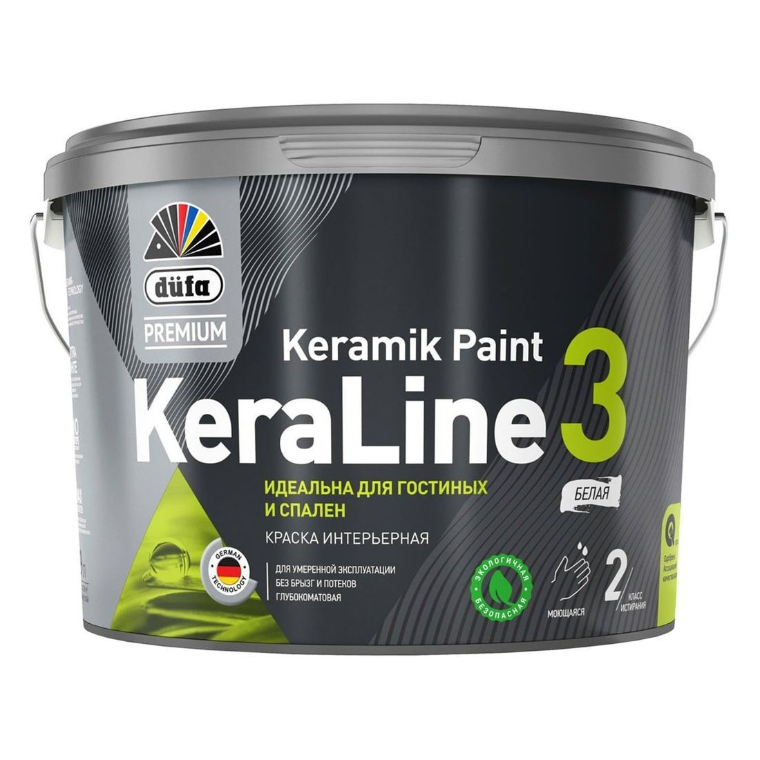 Краска Dufa Premium ВД KeraLine 3 база1  9л