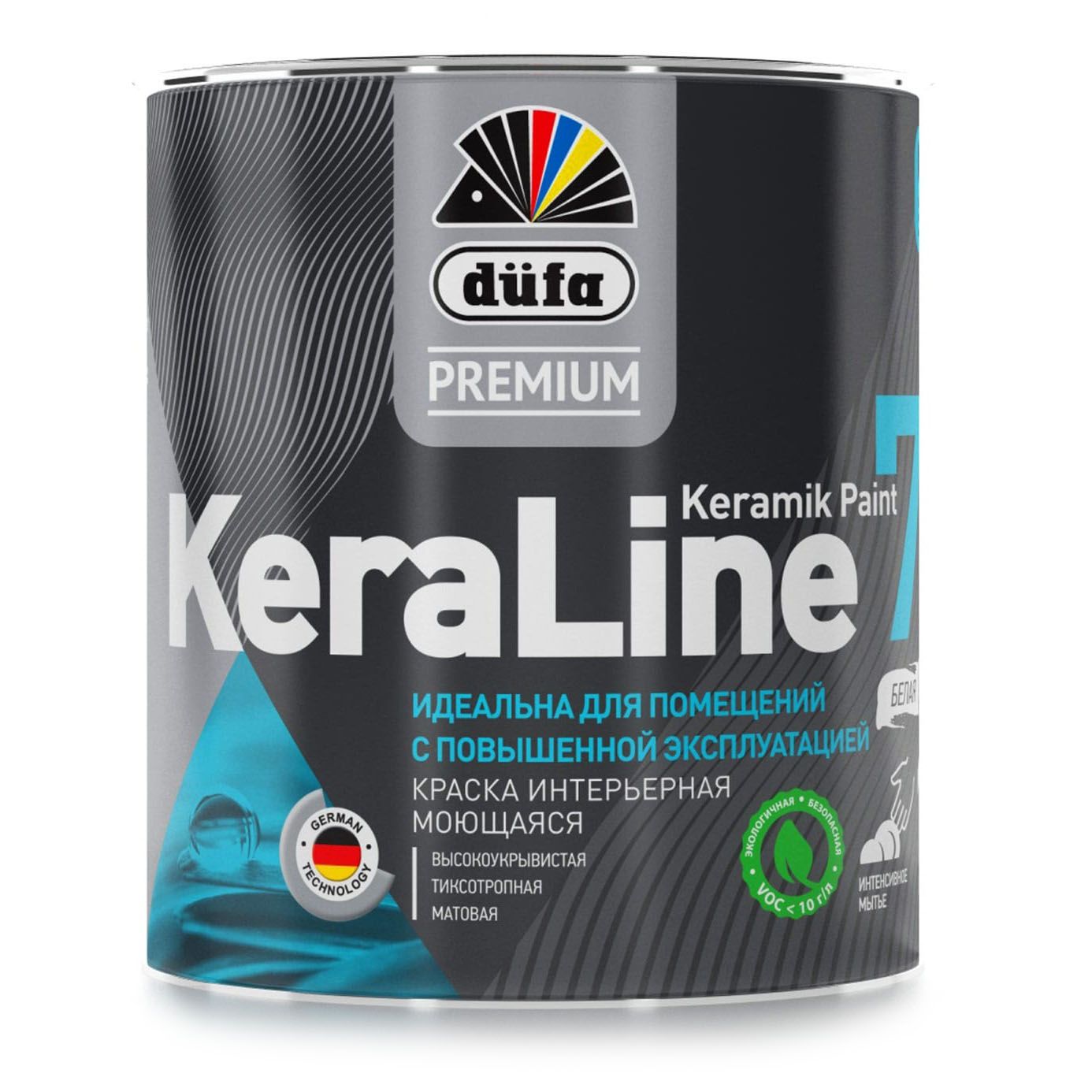 Краска ВД"DufaPremium" KeraLine  7  база3  0,9л