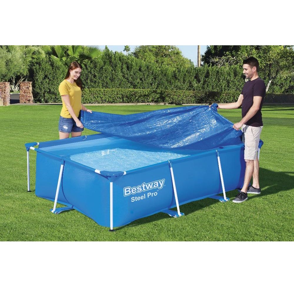 Тент для каркасных прямоугольных бассейнов 259х170 см (264х174 см) Bestway 58105