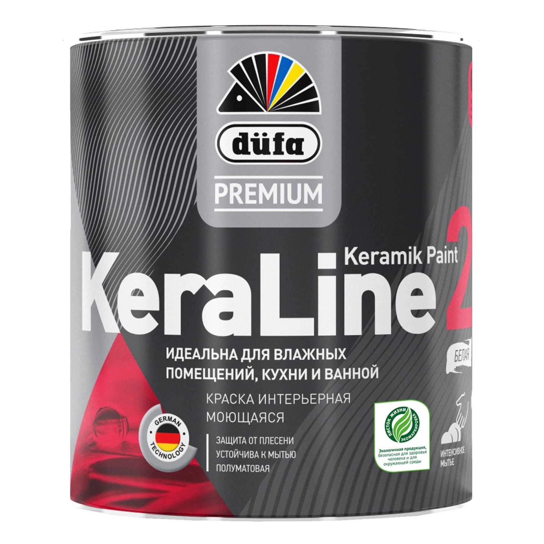 Краска ВД "DufaPremium" KeraLine 20  база1  0,9л