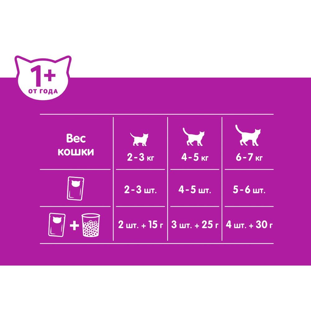 Корм для кошек влажный Whiskas Рагу Курица 75 г